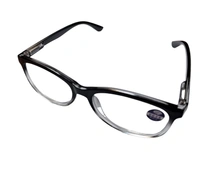 One Power Auto Focus Semi Round Shape Reading Glasses for Men and women. Clear Focus Auto Adjusting Optic, suitable for all those in need of Reading Power ranging from +0.50 to +2.50 - Black