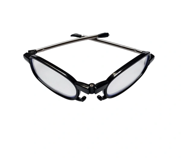 Folding Type Blue Cut Reading Glass For Men And Women For Occasional Use - +1.00