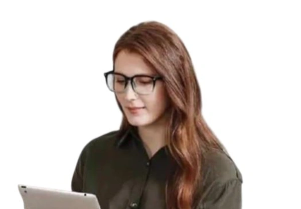 Zero Power Clear Glasses For Men and Women for Eye Protection from insects, dust etc., Also this glass little bit protects from Computer Blue Rays.