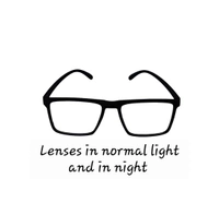 Multi Purpose Rectangle Zero Power Computer cum Day and Night Glass for Men and Women