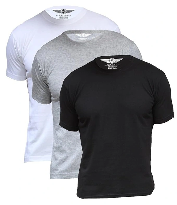 Men's Round Neck 100% COTTON BIOWASH 160GSM - All Size, All Color