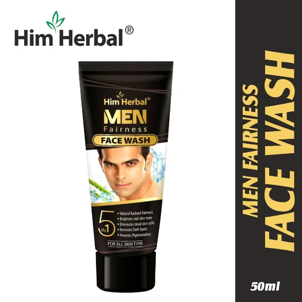 Him Herbal Men Fairness Face Wash - 50ml