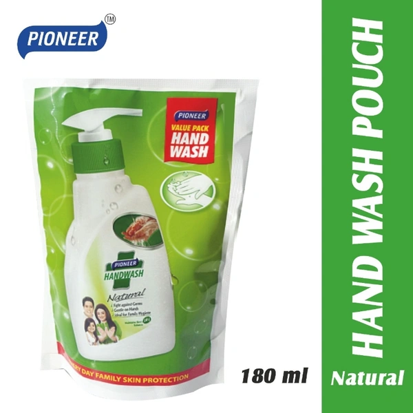 Pioneer Natural Hand Wash Pouch - 180 ml