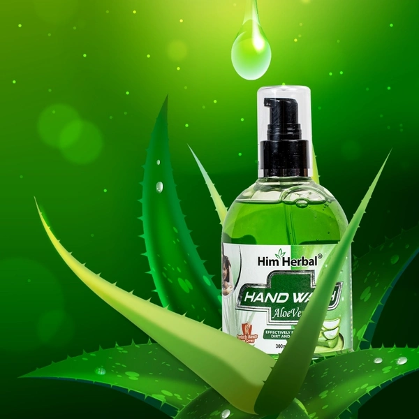 Him herbal Aloevera Hand Wash - 🟢Green, 300ml