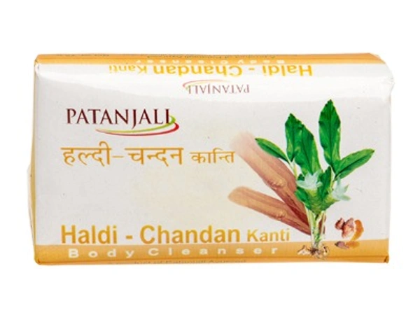 PATANJALI HALDI CHANDAN KANTI BODY CLEANSER 75 G  - 75g