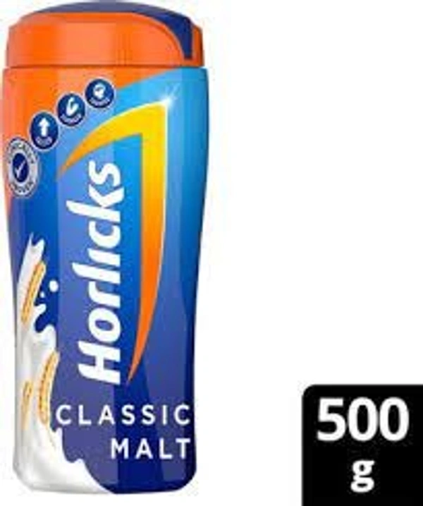Horlicks Health and Nutrition Drink Classic Malt 500g - 