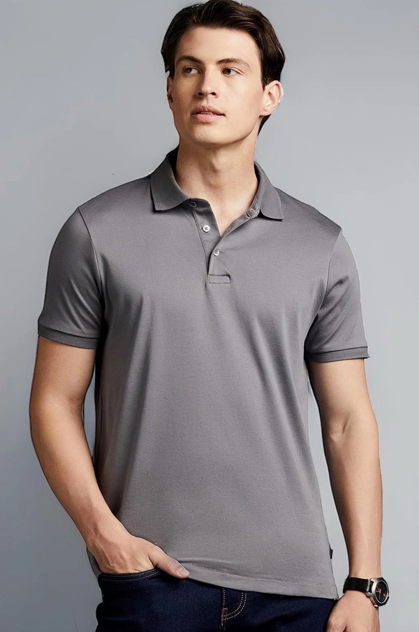 Symbol Premium Men's Solid Super Soft Classic Polo T-Shirt: Regular Fit