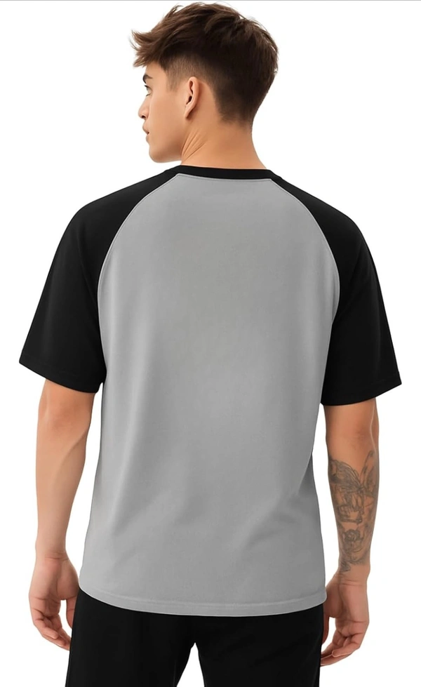 MORION LEOTUDE Men Polycotton Classy Look Dri-Fit Round Neck Half Sleeve Tshirt| Colorful Oversized Fit T-Shirt for Mans - White, M