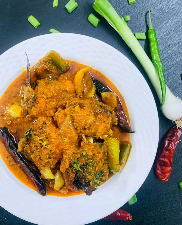 Fish Do Pyaza (Bhetki) - Chhuti Restaurant