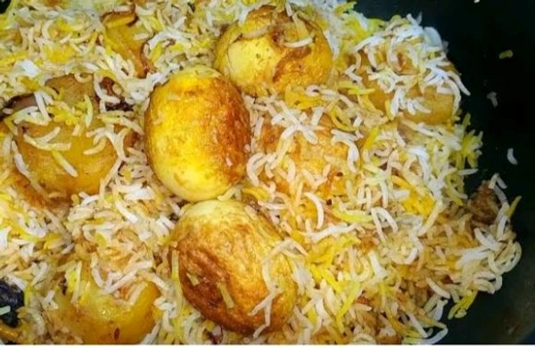 Alu Egg Biryani  - Super Haji Biryani