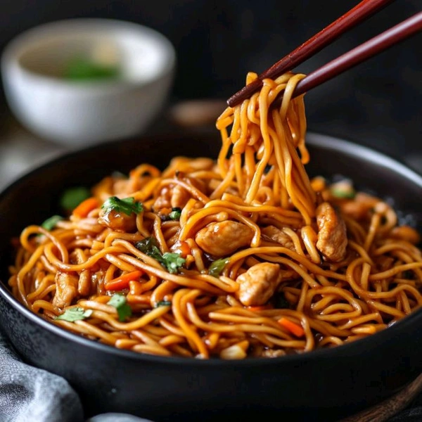 Chicken Hakka Noodles  - Chhuti Restaurant