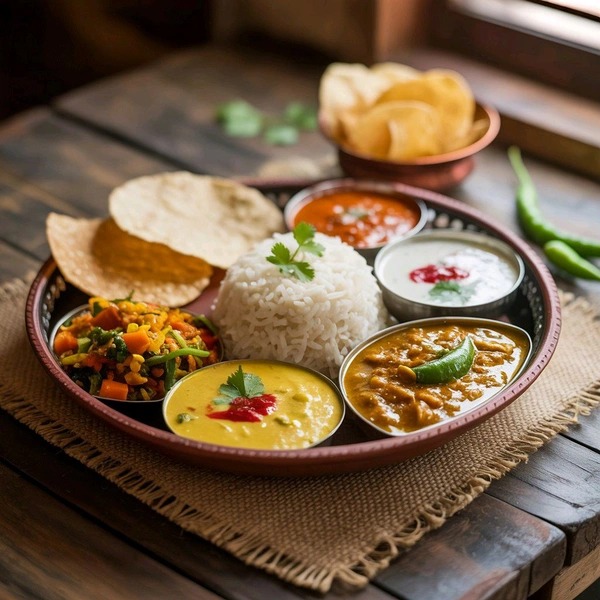 Veg Thali (11:45am-3:00pm) - Chhuti Restaurant