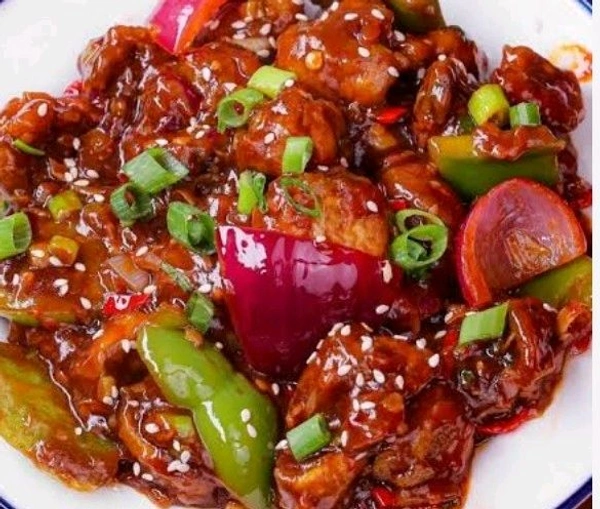 Chilli Mushroom Dry - Bagicha Restaurant