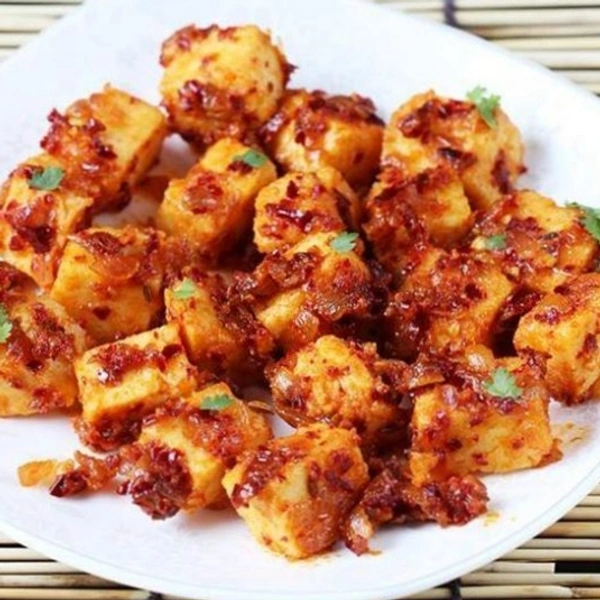 Paneer Chilli Garlic (Dry) - Bagicha Restaurant