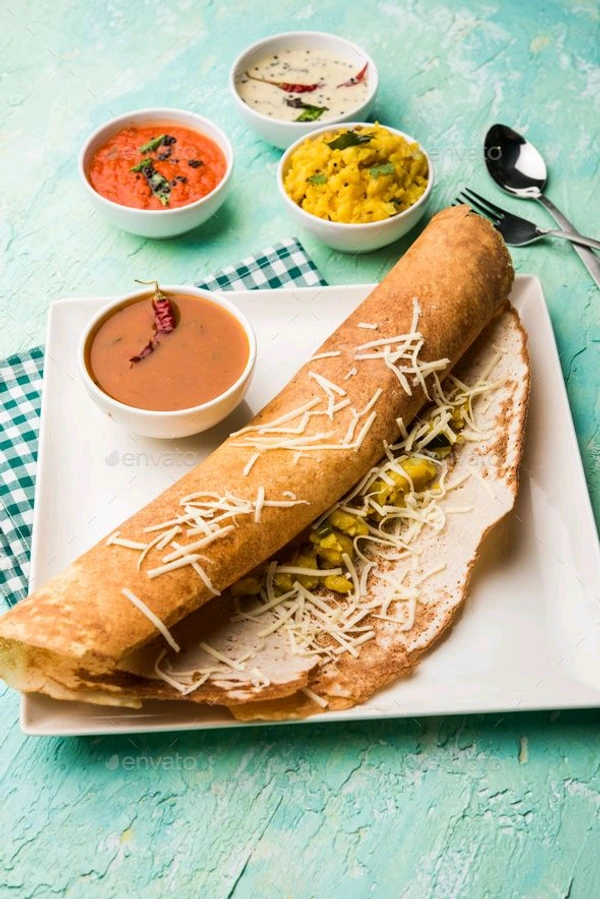 Masala Cheese Onion Dosa - Bagicha Restaurant