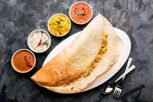 Cheese Masala Dosa - Bagicha Restaurant & Cafe