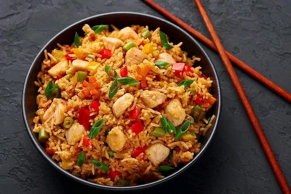 Schezwan Mixed Fried Rice  - Bagicha Restaurant & Cafe