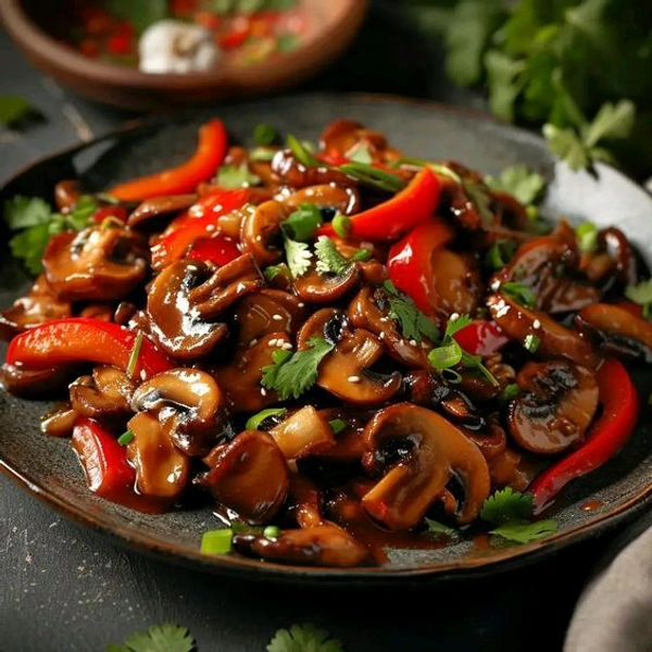 Chilli Mushroom (Gravy) - Bagicha Restaurant