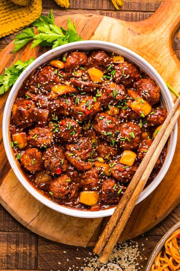 Chicken Manchurian  - Bagicha Restaurant