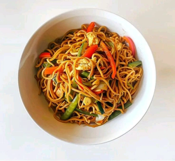 Chilli Garlic Egg Noodles  - Bagicha Restaurant