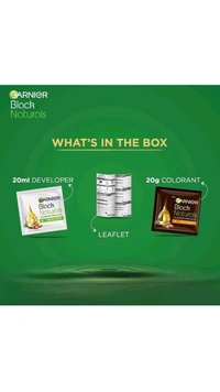 GARNIER BLACK NATURALS OIL ENRICHED CREME COLOUR  - 20g