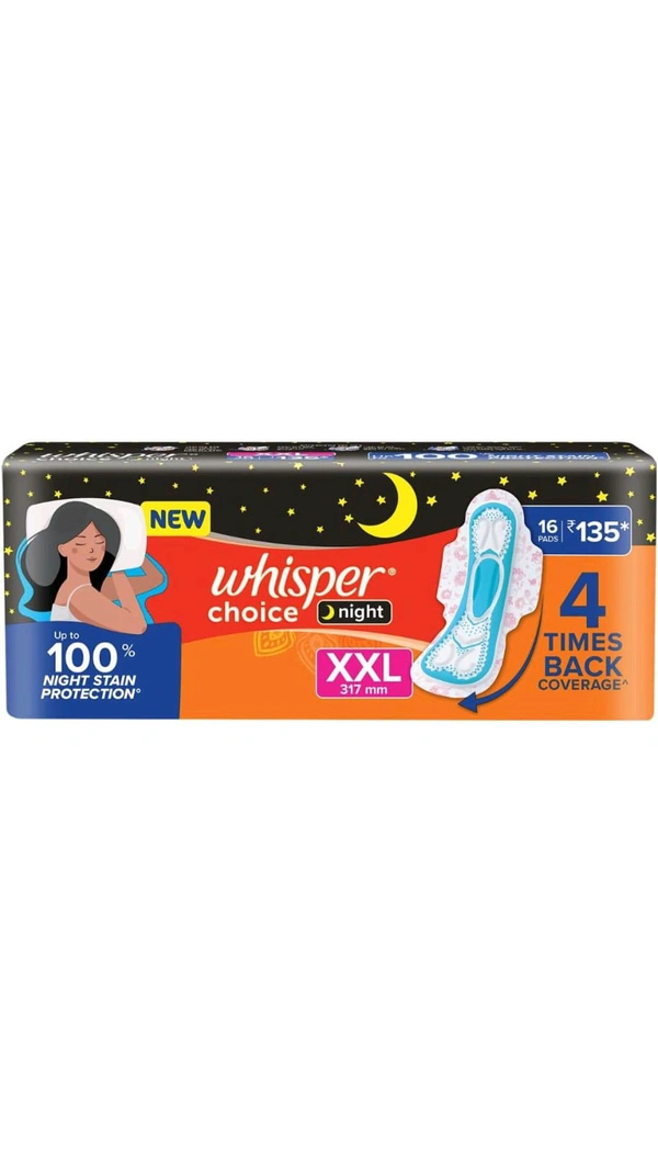 Whisper Choice  (Night) 16pads - XXL 317 MM