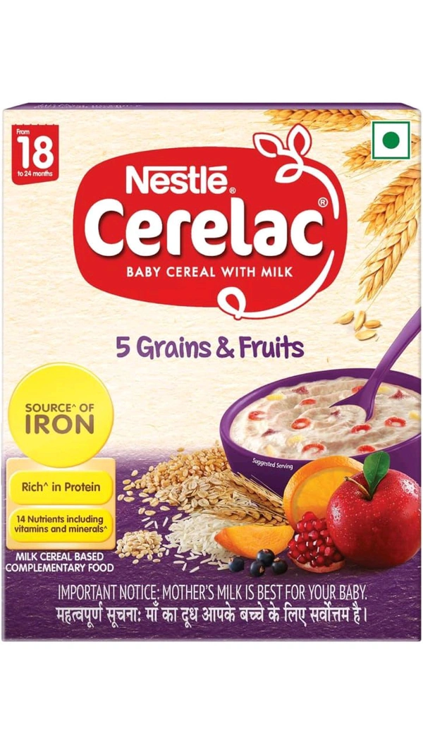 Nestle Cerelac 5Grains&Fruits 18-24months - 300g