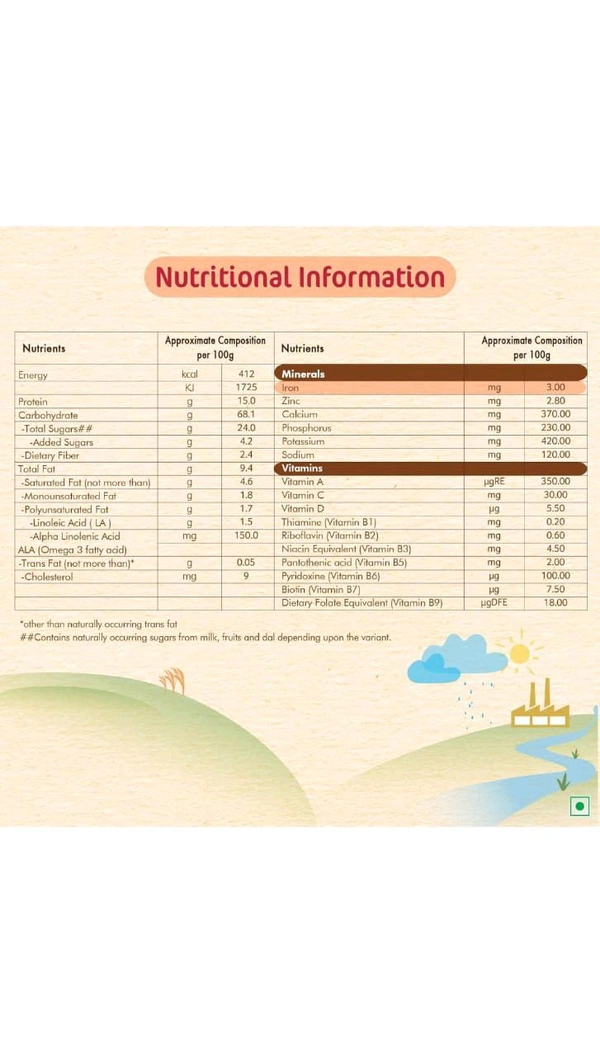 Nestle Cerelac Wheat Apple 6 Months  - 300g 6 Months