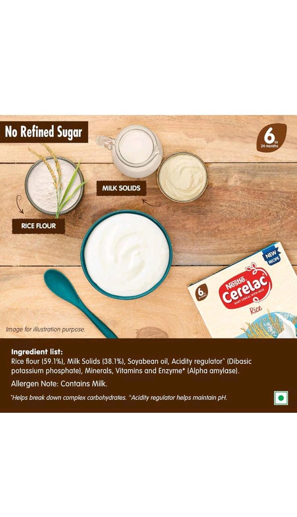 Nestle Cerelac RICE 6 Months  - 300g 6 Months