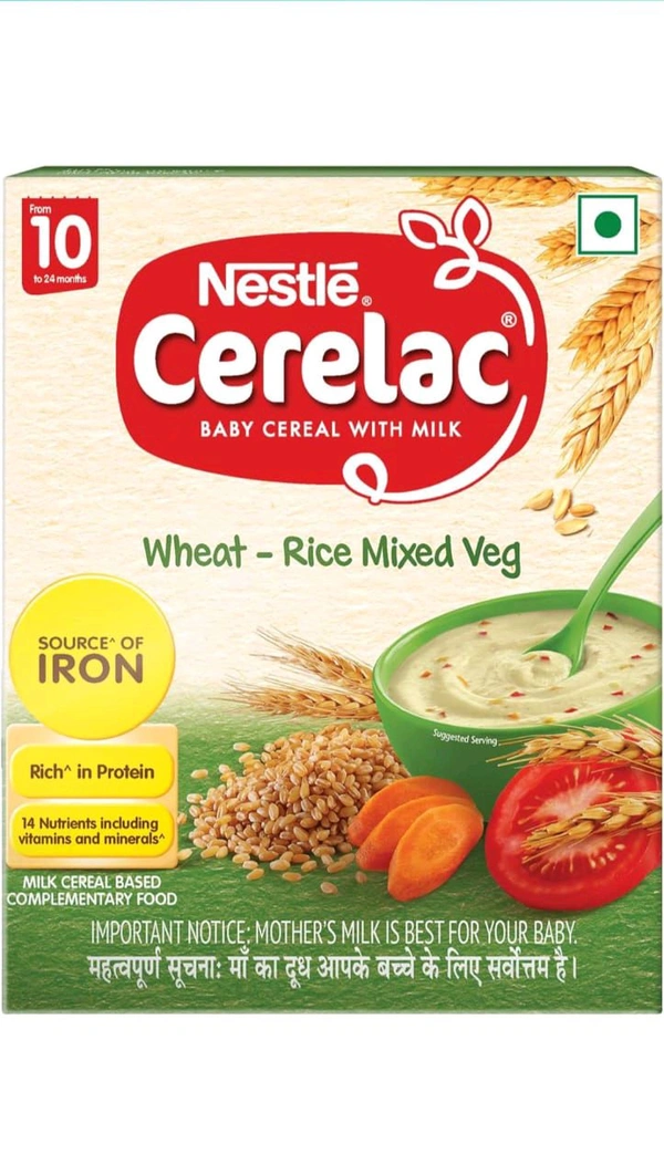 Nestle Cerelac WHEAT --RICE MIXED VEG  10 MONTHS  - 300g 10months