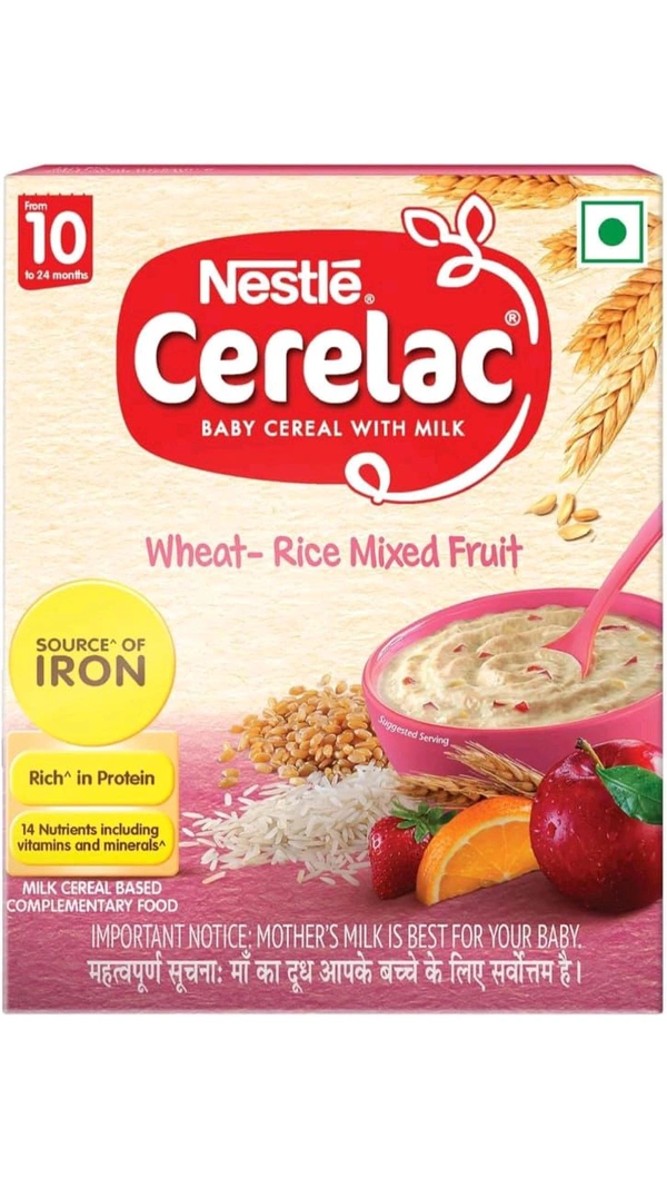 Nestle Cerelac WHEAT--RICE MIXED FRUIT 10 MONTHS  - 300g 10 Months