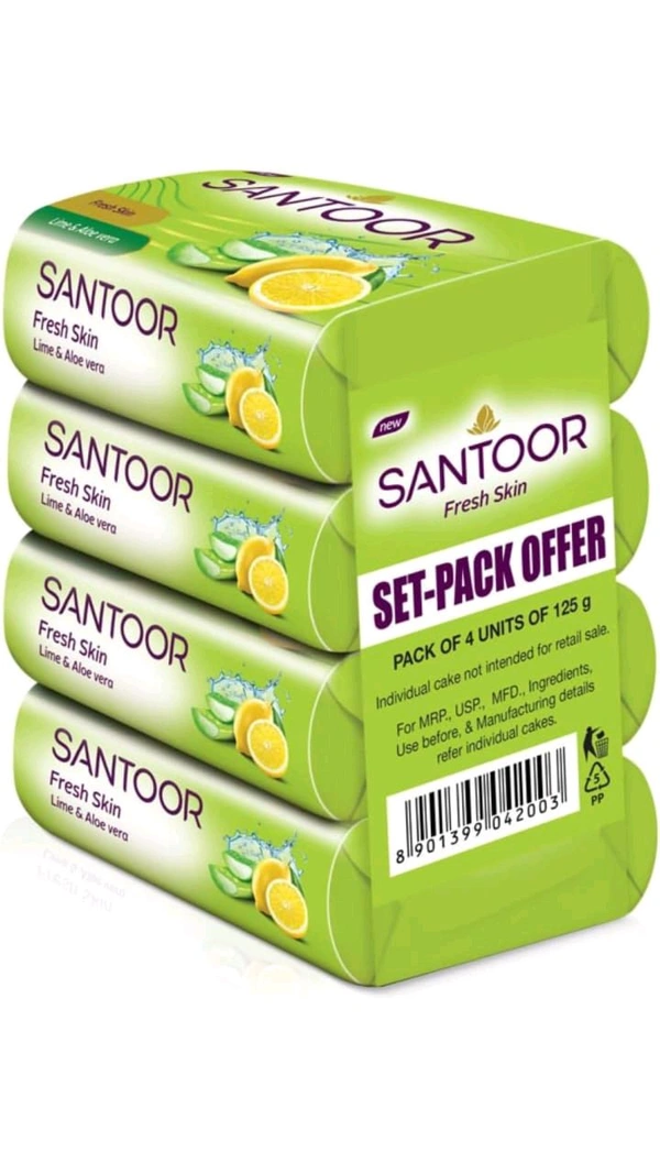 SANTOOR fresh Skin Soap (4×100g) - 4×100g