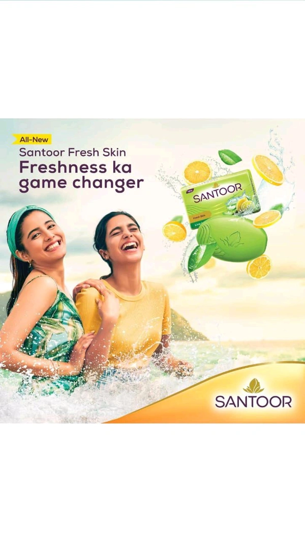 SANTOOR fresh Skin Soap (4×100g) - 4×100g