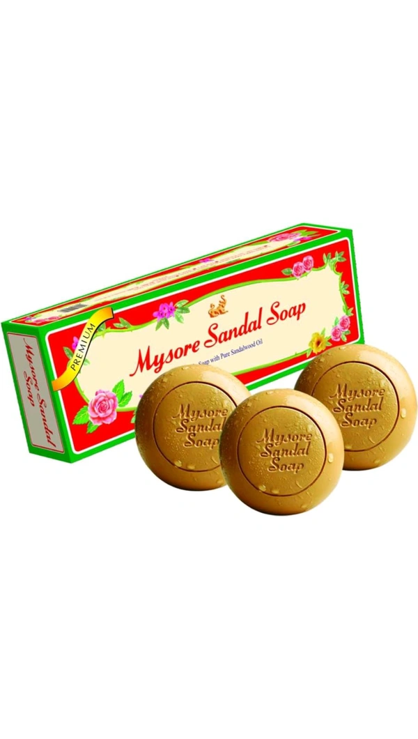 Mysore Sandal Soap (Pack Of 3) - 450g (150g×3)