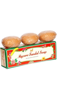 Mysore Sandal Soap (Pack Of 3) - 450g (150g×3)