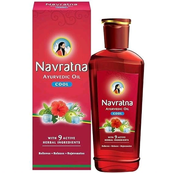 NAVARATNA AYURVEDIC OIL COOL  - 270ml