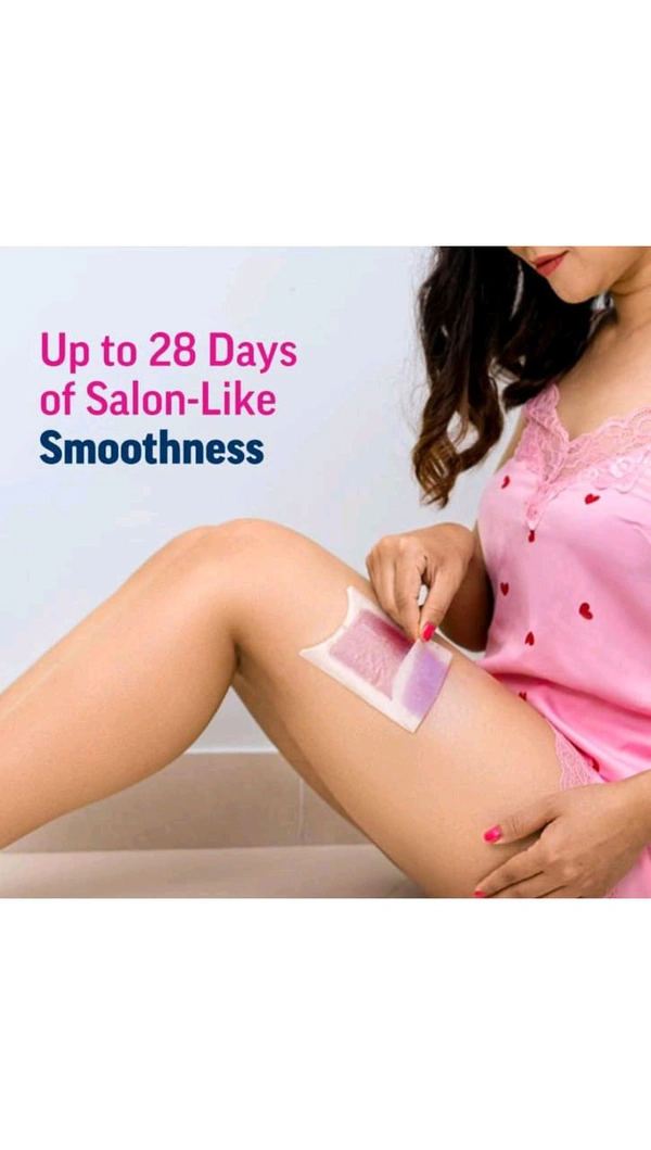VEET Professional Half Body Wax Strips( 8 Pre-coated Wax Strips &2 Perfect Finishing Wipes)