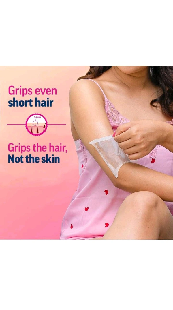 VEET Professional Half Body Wax Strips( 8 Pre-coated Wax Strips &2 Perfect Finishing Wipes)