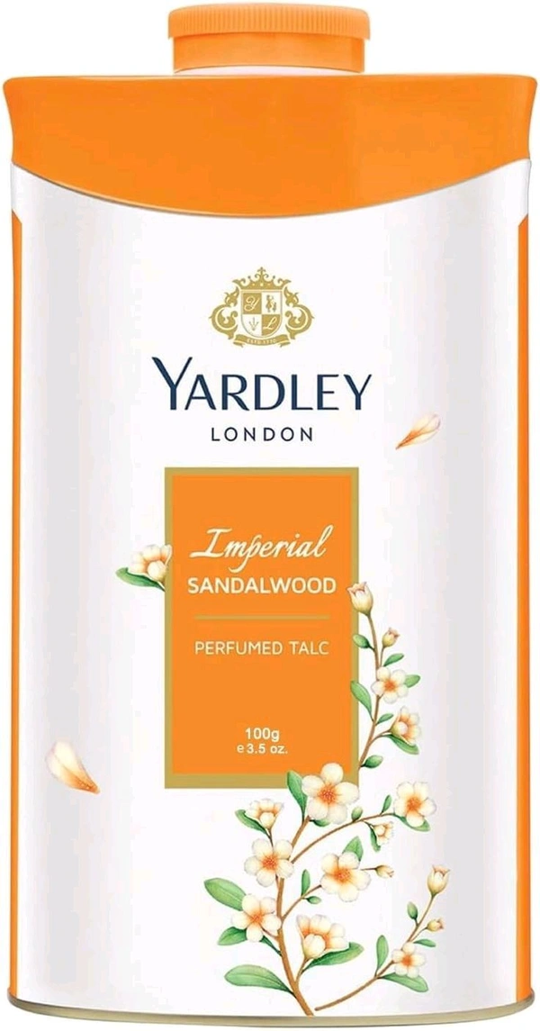 YARDLEY LONDON IMPERIAL SANDALWOOD FRAGRANT BEAUTY TALC  - 250g