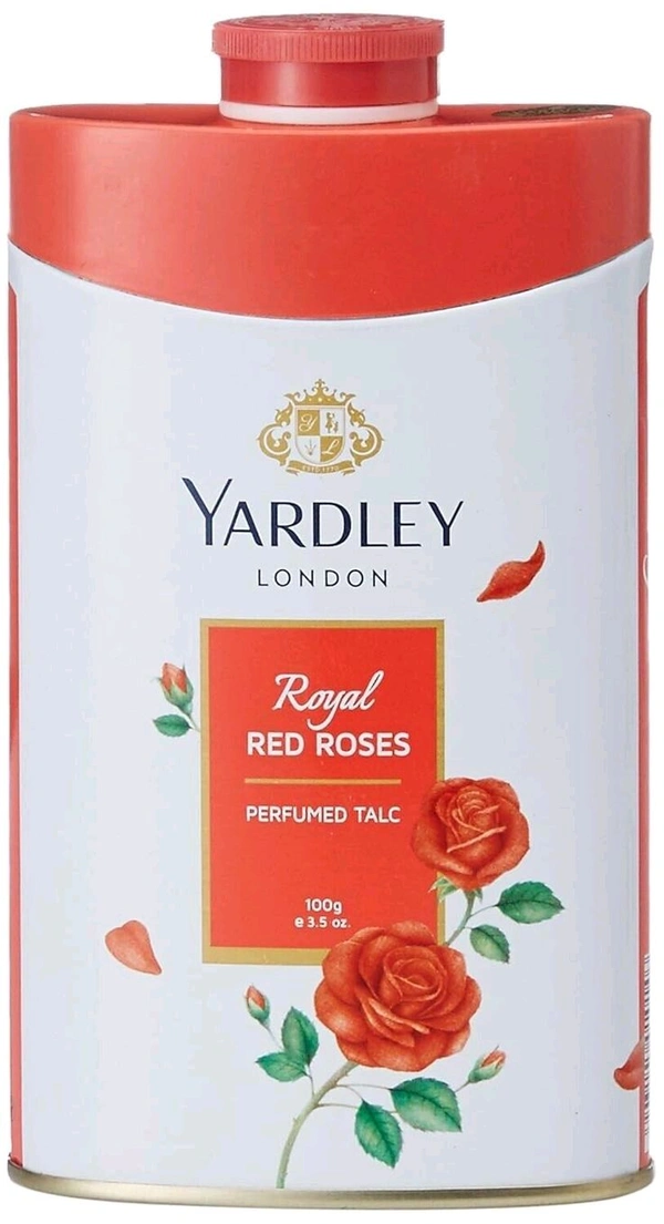 YARDLEY LONDON ROYAL RED ROSES FRAGRANT BEAUTY TALC  - 250g