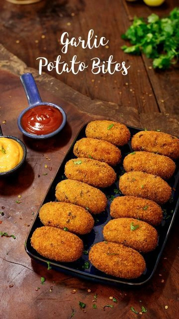 CHILLI POTATO GARLIC BITE'S  - Medium