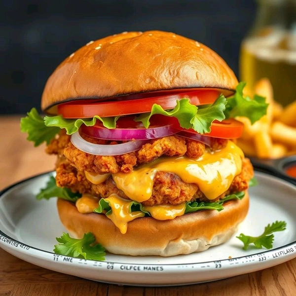 CHICKEN BURGER  - Large
