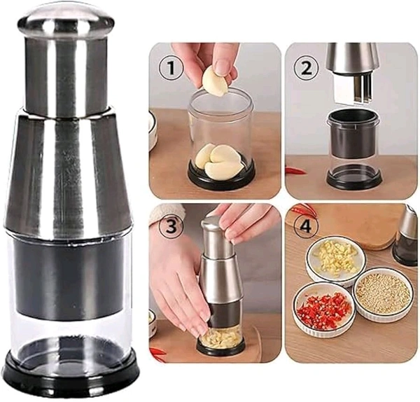 Stainless Steel Garlic Push Shopper