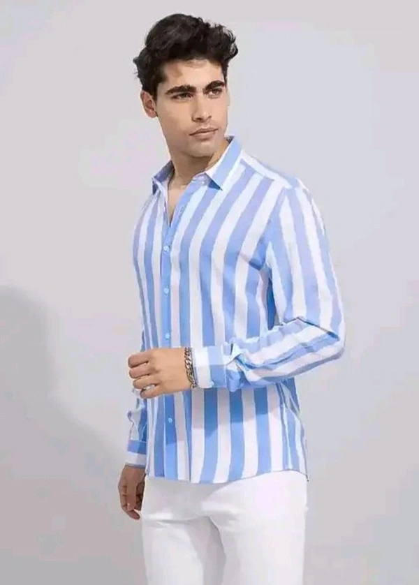 Classic Retro Men Shirt - White / Pink / Green / Blue, XXS 
S 
M 
L 
XL 
XXL