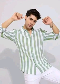 Classic Retro Men Shirt - White / Pink / Green / Blue, XXS 
S 
M 
L 
XL 
XXL