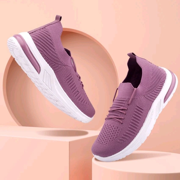 Stylish Casual Sports Walking Sneakers Shoes 👟 - Amethyst, IND-2 .5.6.7.8.9