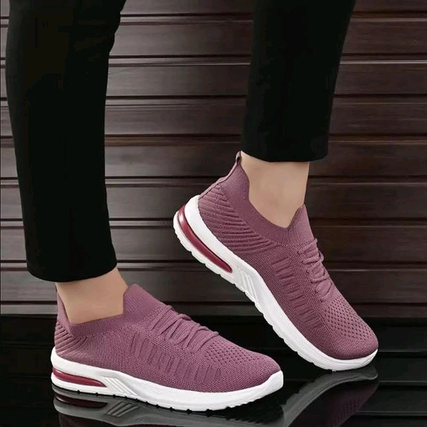 Stylish Casual Sports Walking Sneakers Shoes 👟 - Amethyst, IND-2 .5.6.7.8.9