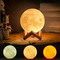NAIRO 3D USB moon Light  - Gold