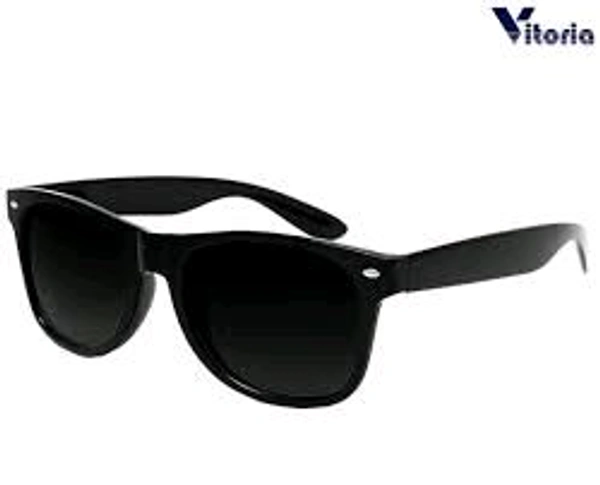 IFASH Men Black Plastic Sunglasses  - Black, Free Size