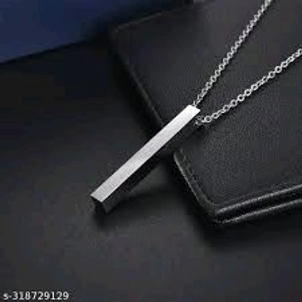 Men's Jewellery 3D Cubiod - Gray